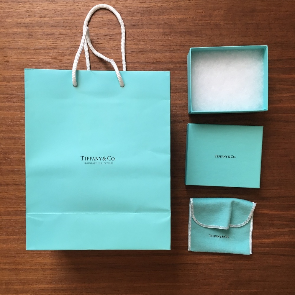 Tiffany & Co. medium gift bag and box set